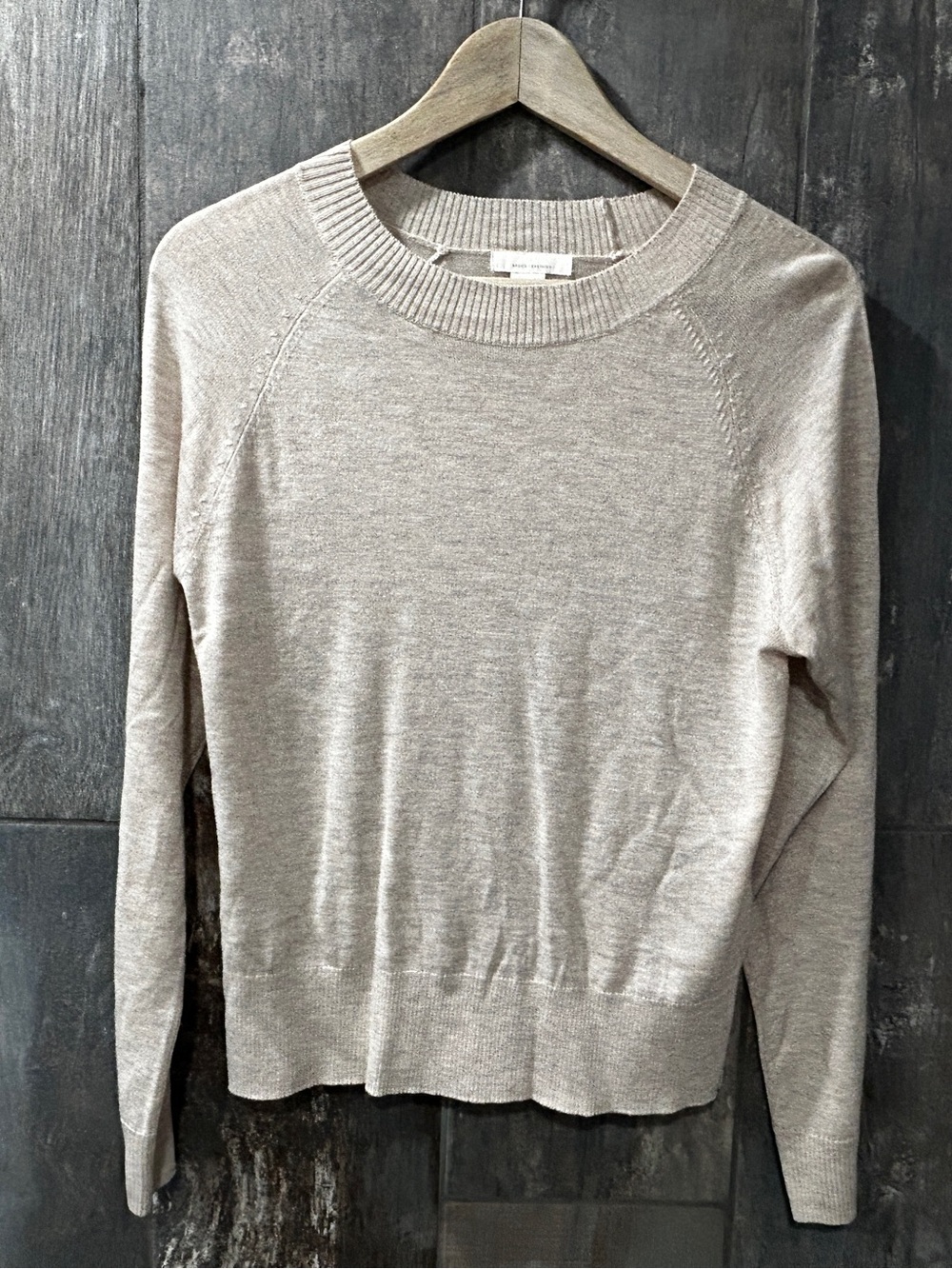 H&M Beige Crewneck Lightweight Women's Sweater